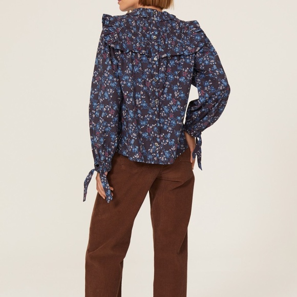 Sea New York Tilly Smocked Top, S - Picture 3 of 11